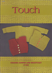 Kiddies Jumper and Waistcoat Pattern #036 By Touch Yarns
