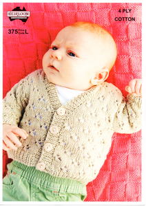 Baby's Cardigan #375 by Heirloom