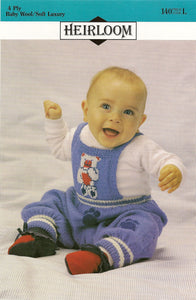 Knitted Overalls Pattern #140 By Heirloom