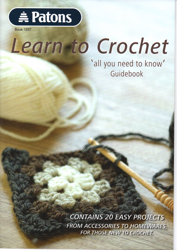 Learn to Crochet Pattern Book #1257 By Patons