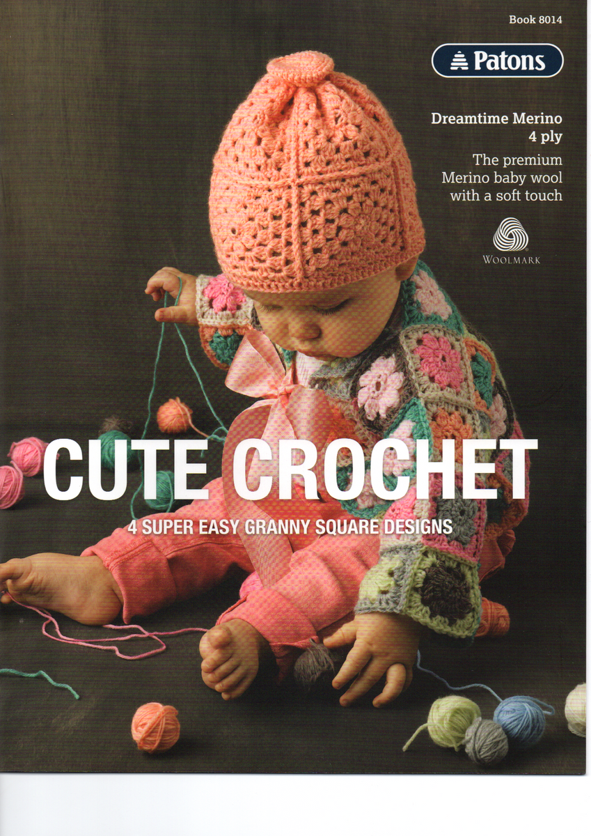 Cute Crochet Pattern Book #8014 By Patons – Knit & Yarn