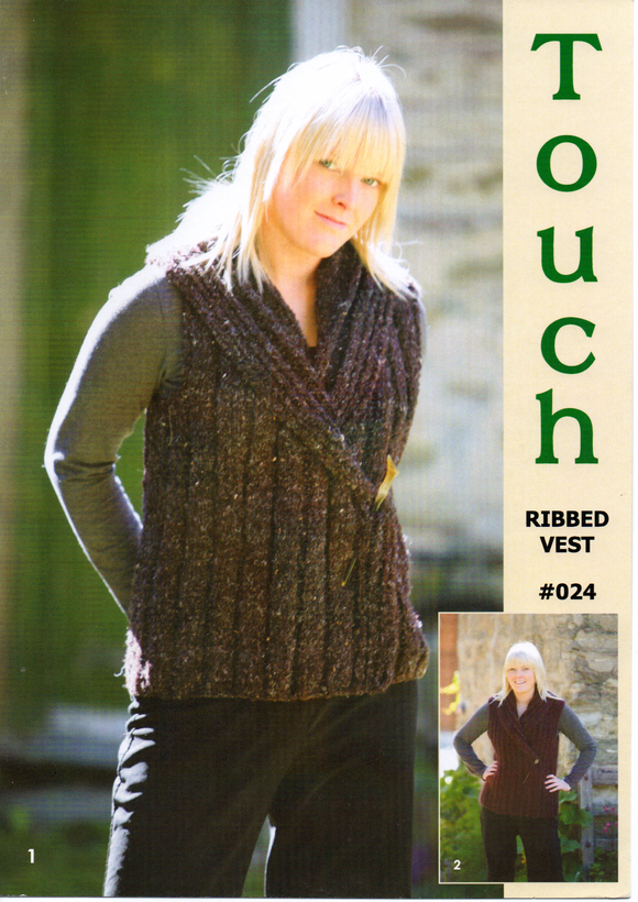 Ribbed Vest #024 by Touch Yarns