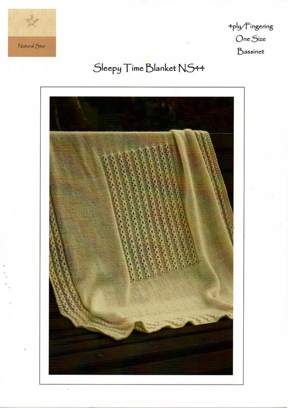 Sleepy Time Blanket #NS44 By Touch Yarns